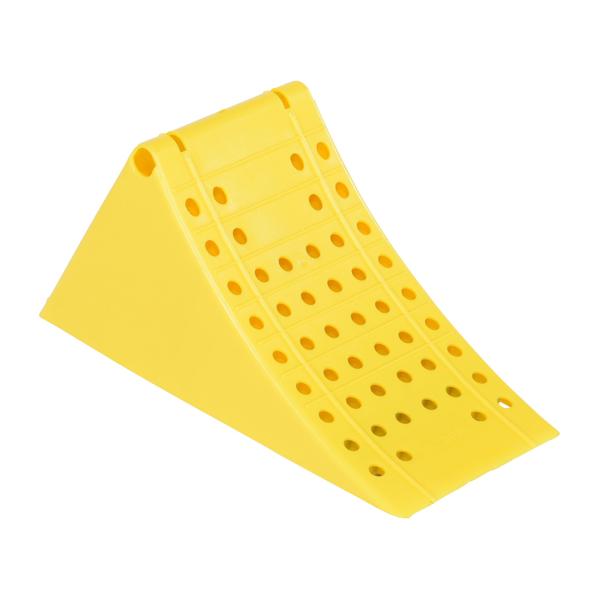 Vestil Wheel Chock, Plastic, 7.25in. x 9in., Model# PLWC-Y